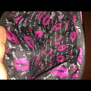 PRICEDROP Sexy pink kiss💋👄 lancome cosmetic bag